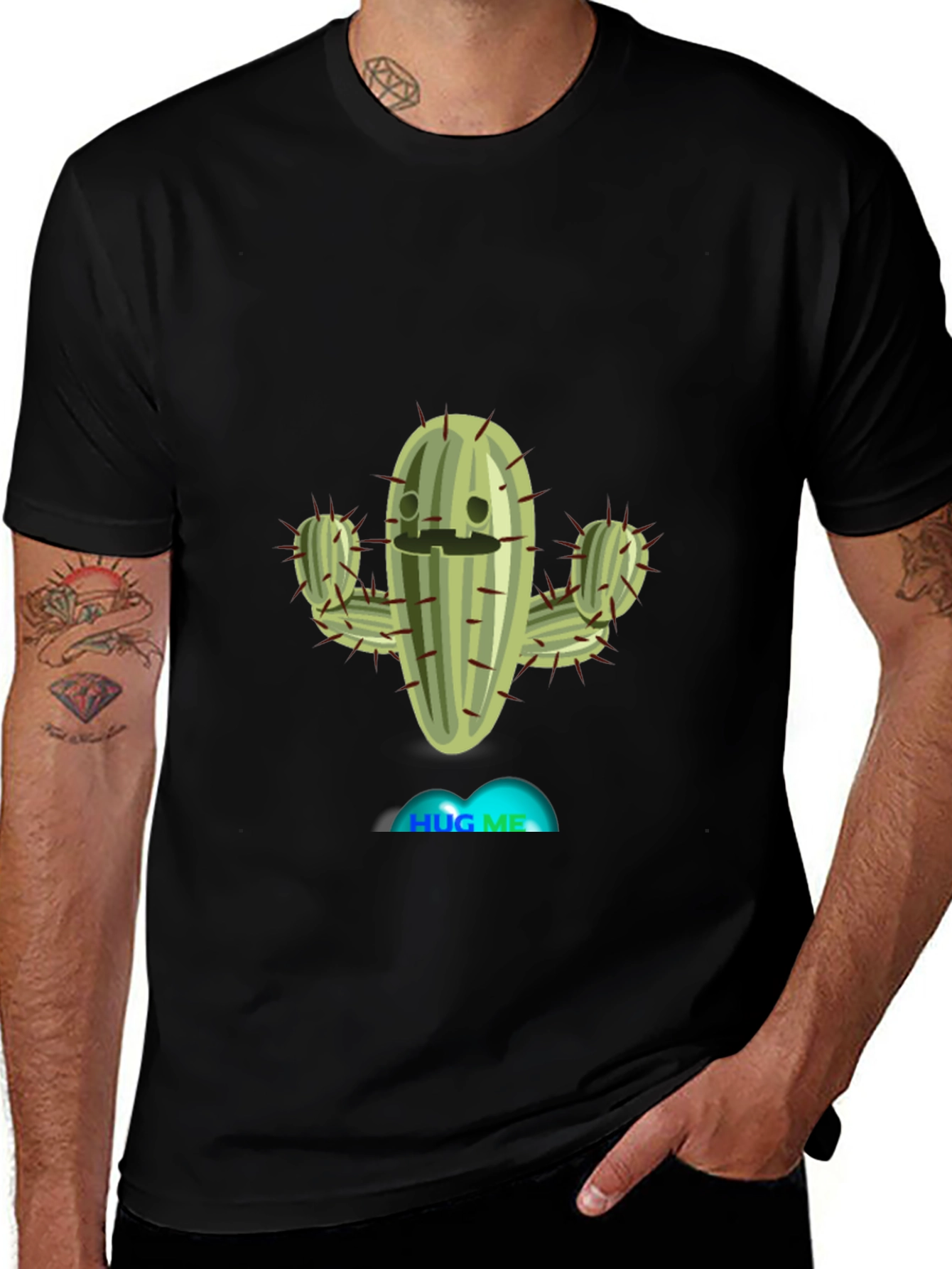 Hug Me Cactus T-Shirt - Funny Plant Tee