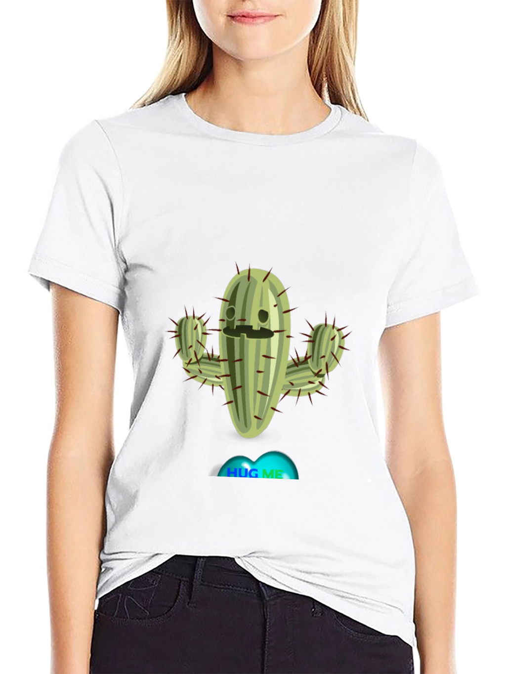 Hug Me Cactus T-Shirt - Funny Plant Tee