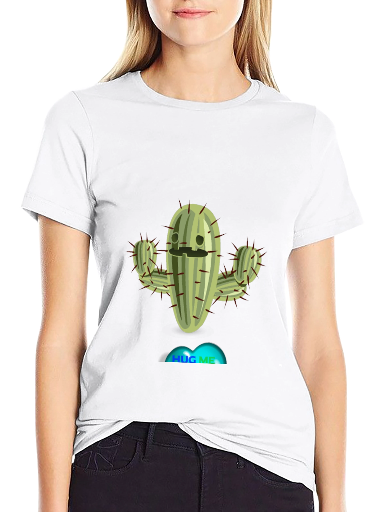 Hug Me Cactus T-Shirt - Funny Plant Tee