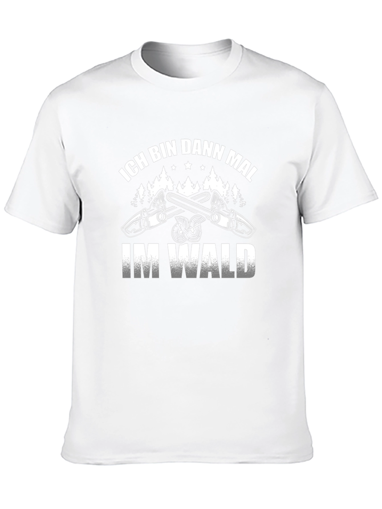 Ich Bin Dann Mal Im Wald Black T-Shirt