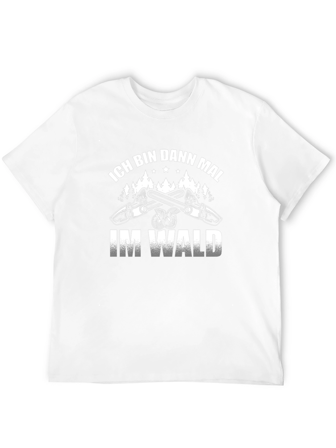 Ich Bin Dann Mal Im Wald Black T-Shirt