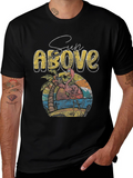 Sun Above Flamingo Graphic T-Shirt
