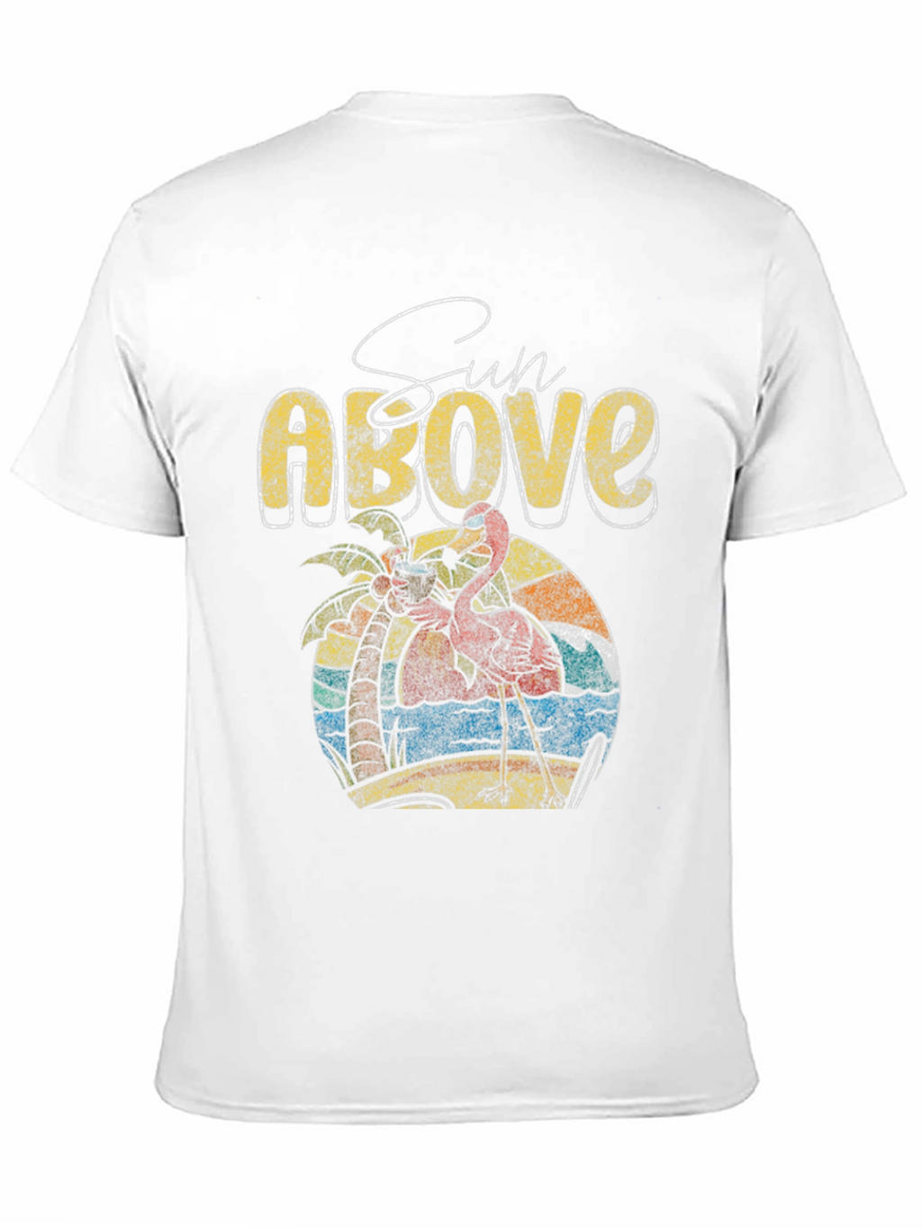 Sun Above Flamingo Graphic T-Shirt