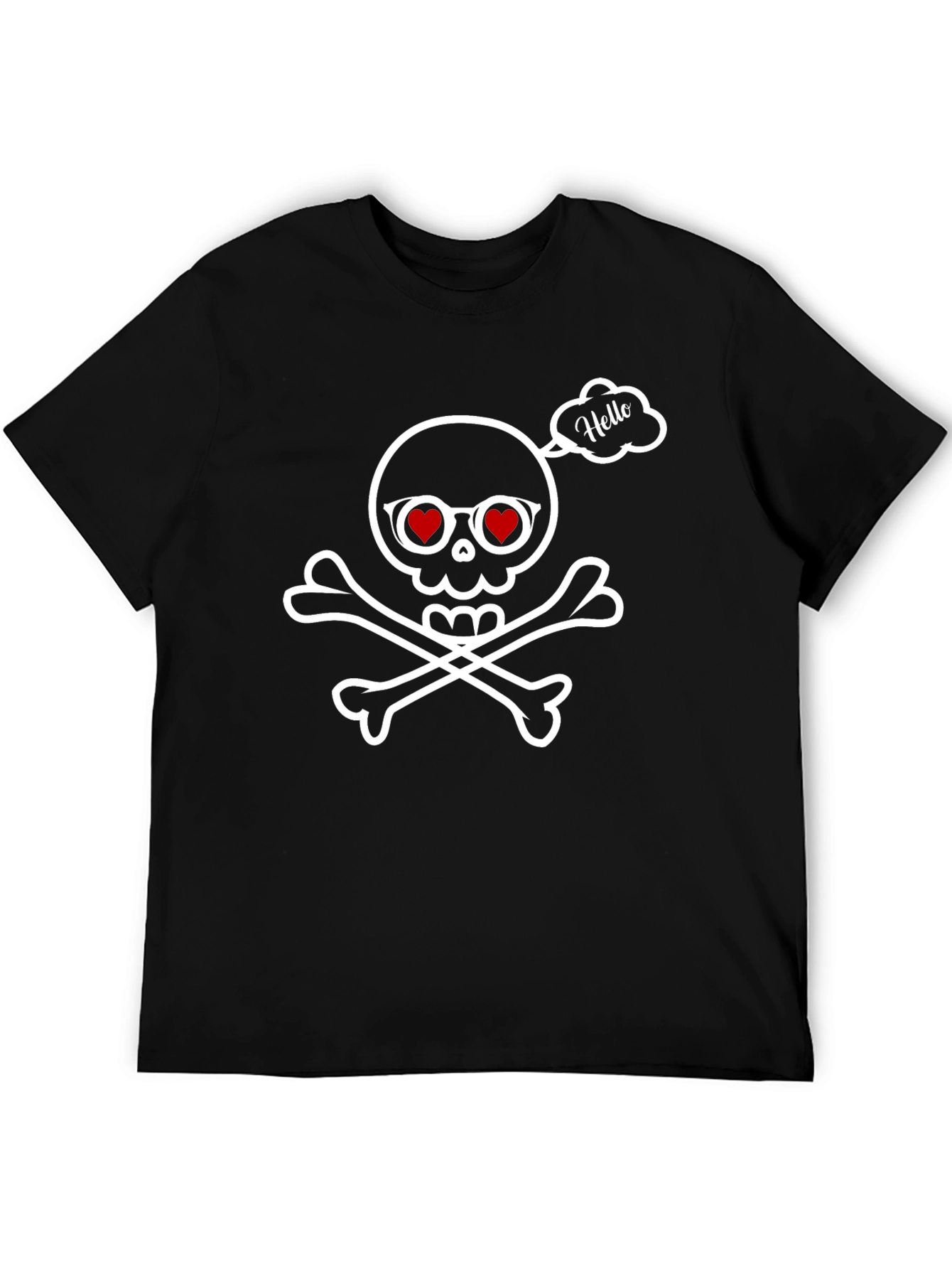 Skull & Crossbones Hello Graphic Tee