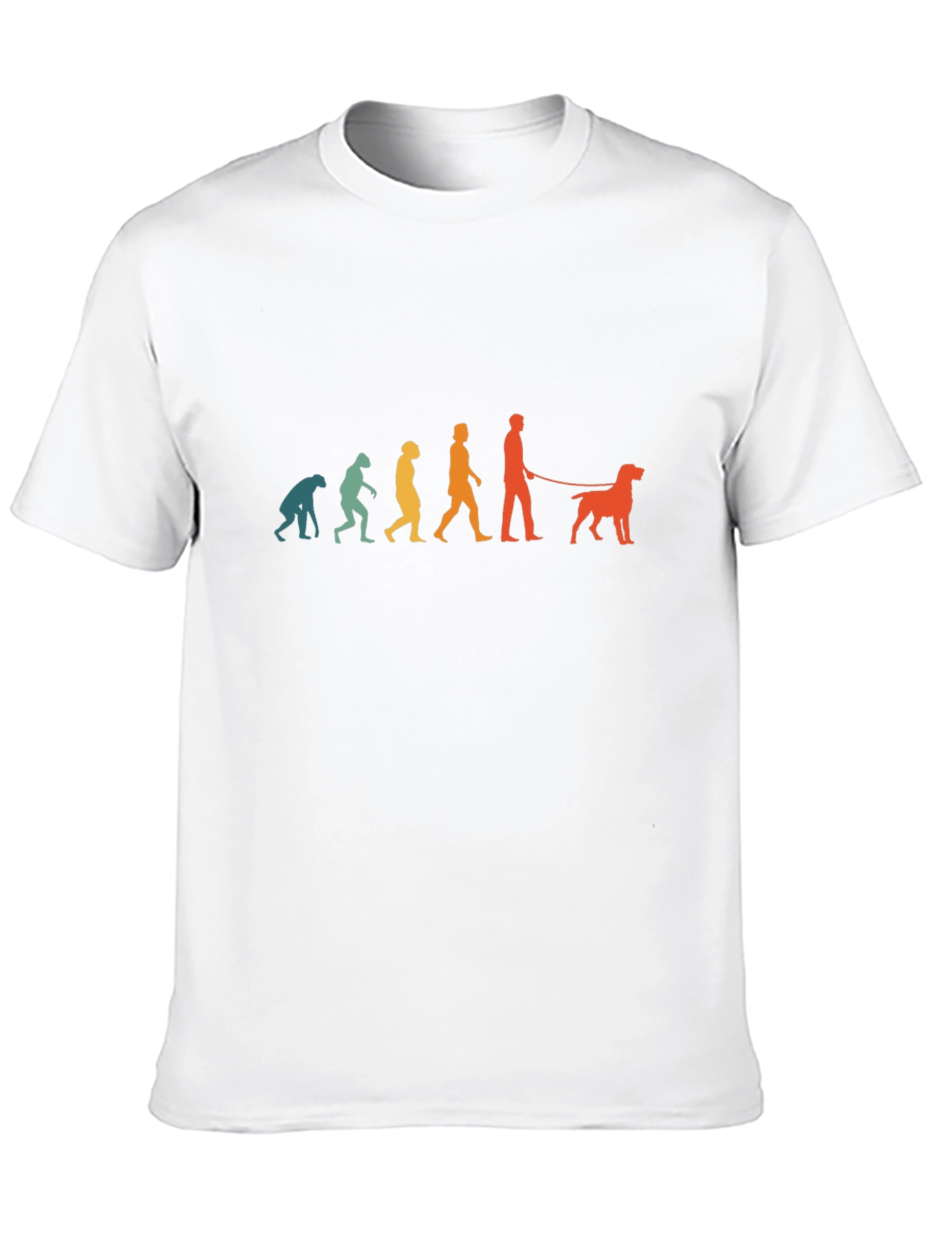 Evolution of Dog Walker T-Shirt - Black