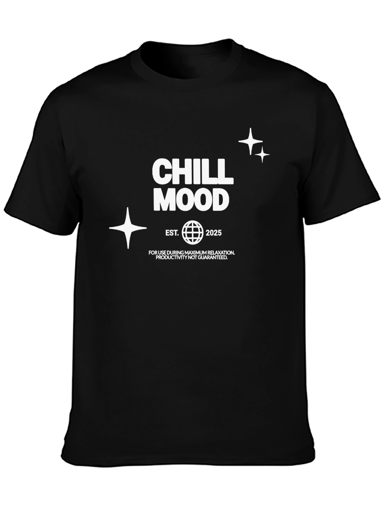 Chill Mood Black T-Shirt