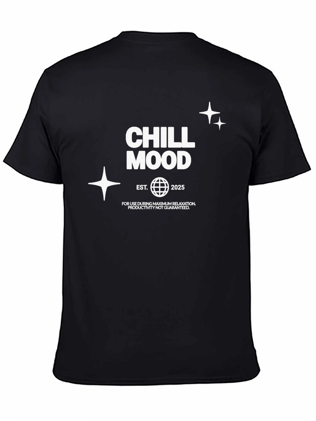 Chill Mood Black T-Shirt