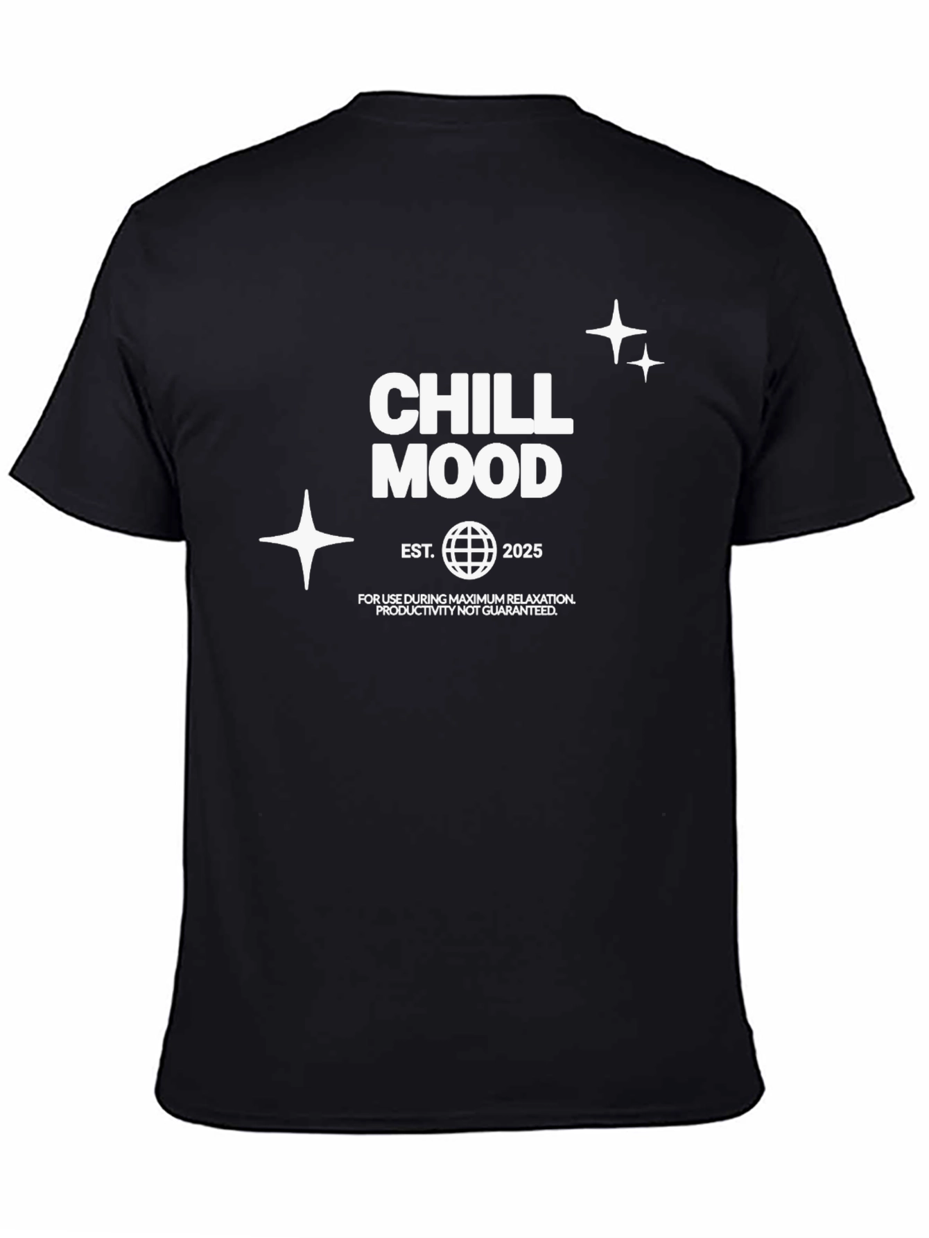 Chill Mood Black T-Shirt