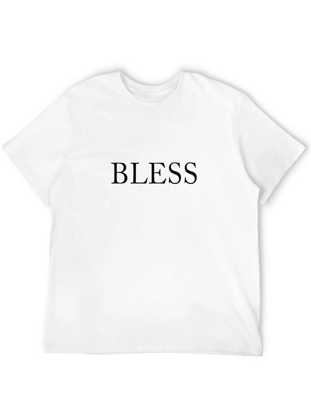 Bless T-Shirt - Black Crew Neck