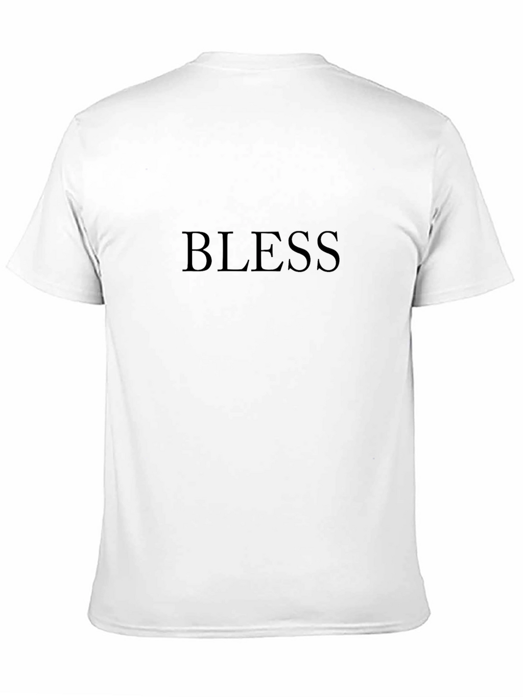 Bless T-Shirt - Black Crew Neck