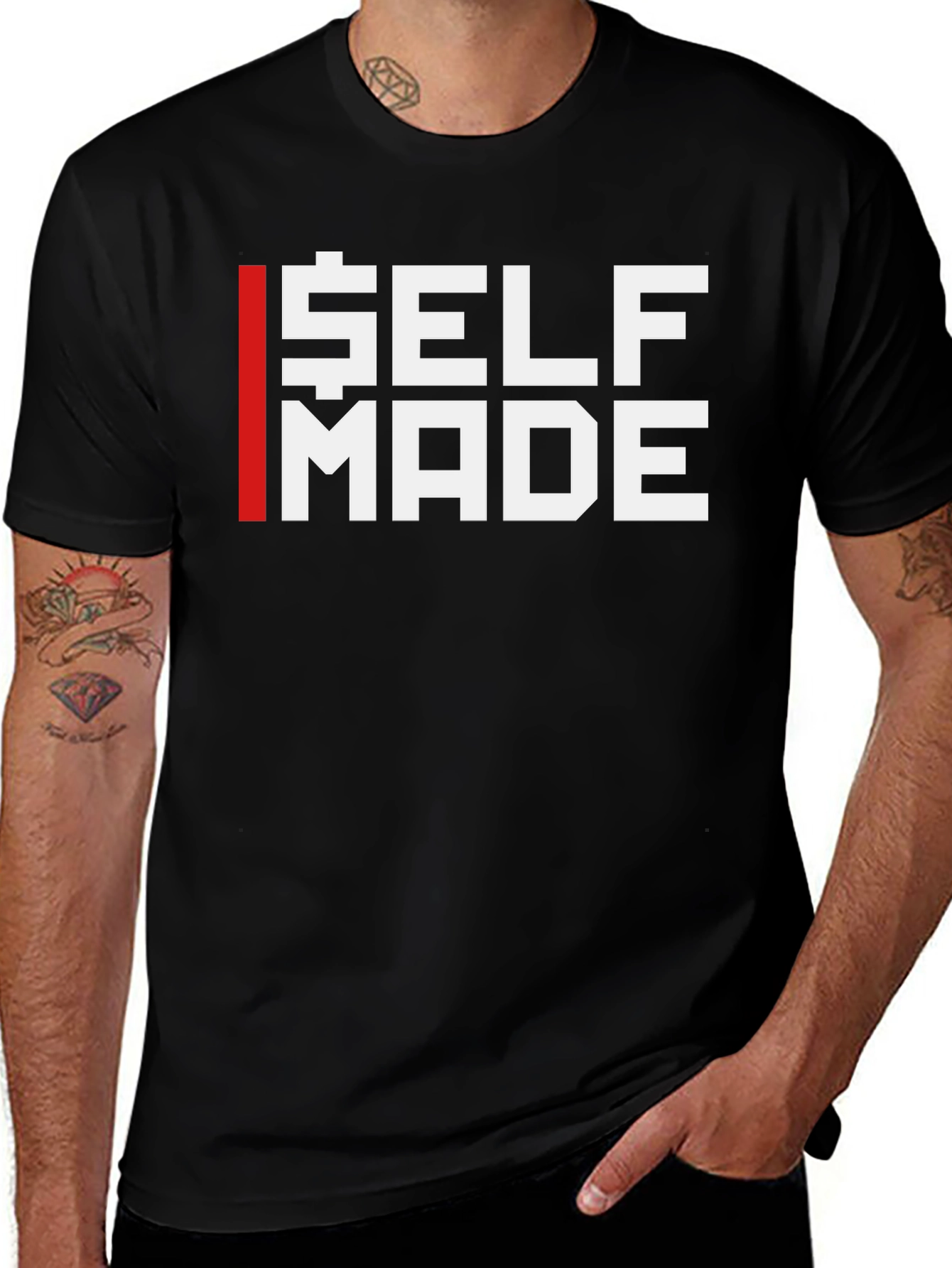 Self Made Graphic Tee - Black