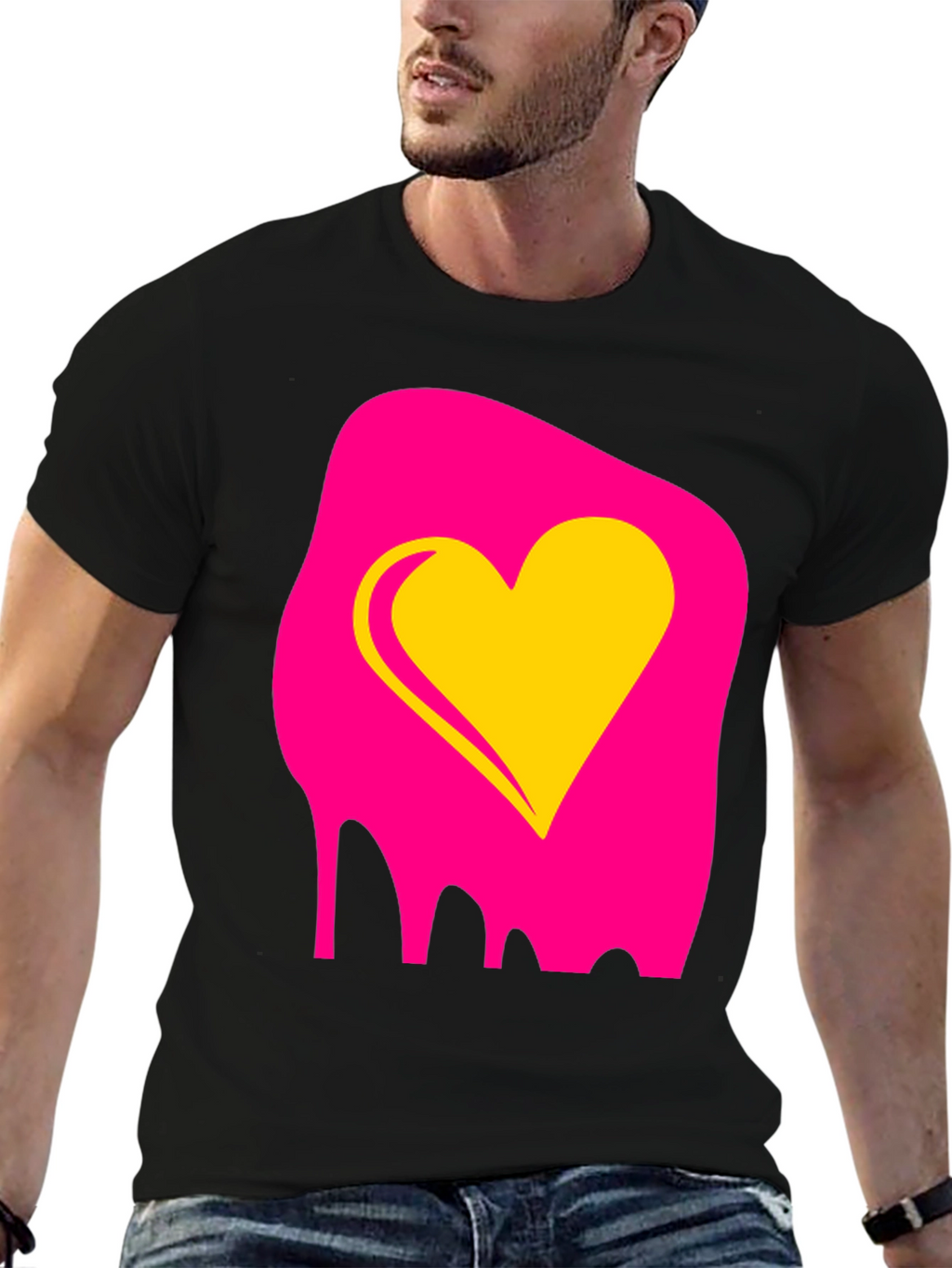 Heart Melt Graphic T-Shirt - Bold & Unique Design