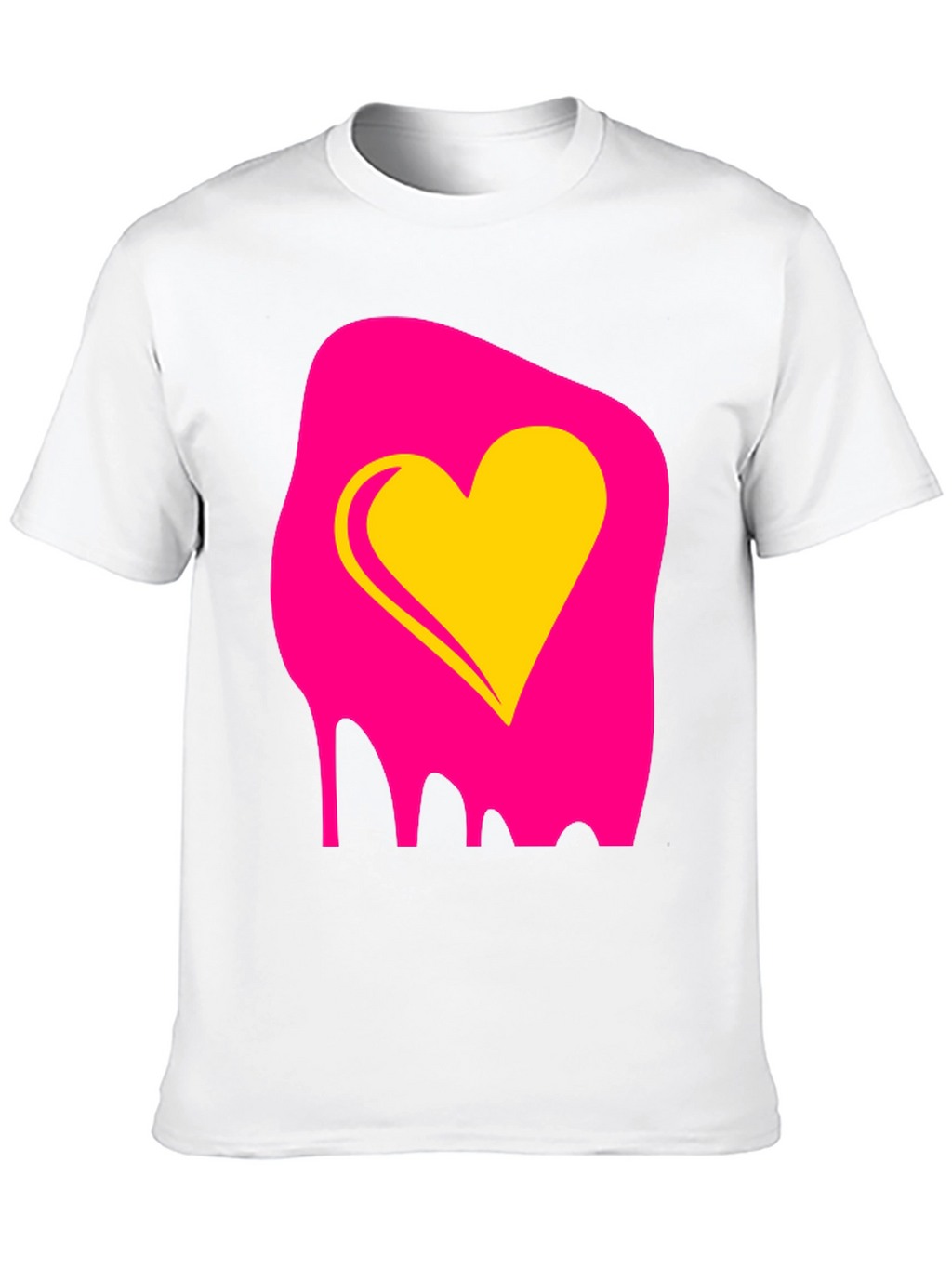 Heart Melt Graphic T-Shirt - Bold & Unique Design