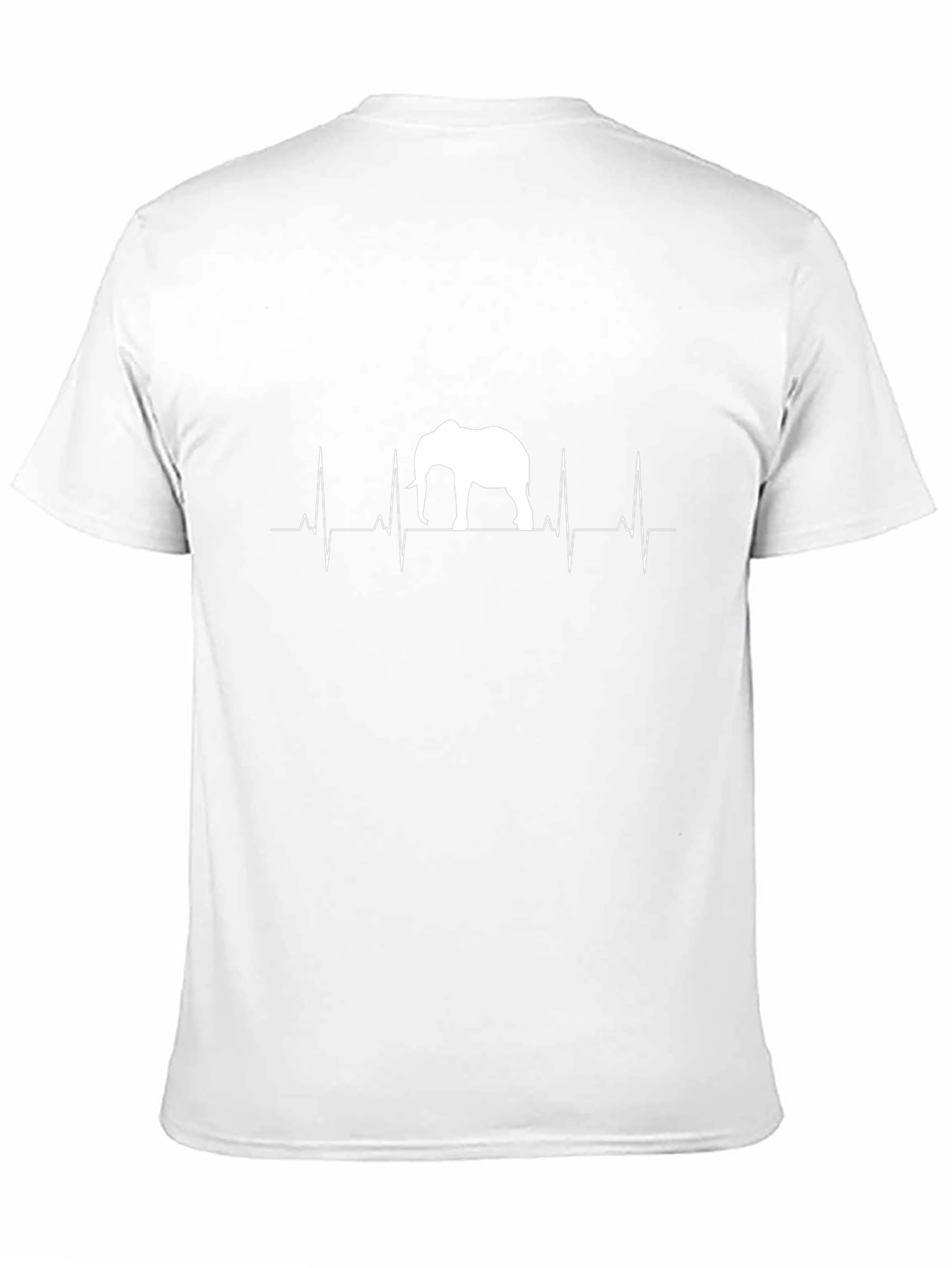 Elephant Heartbeat T-Shirt - Black