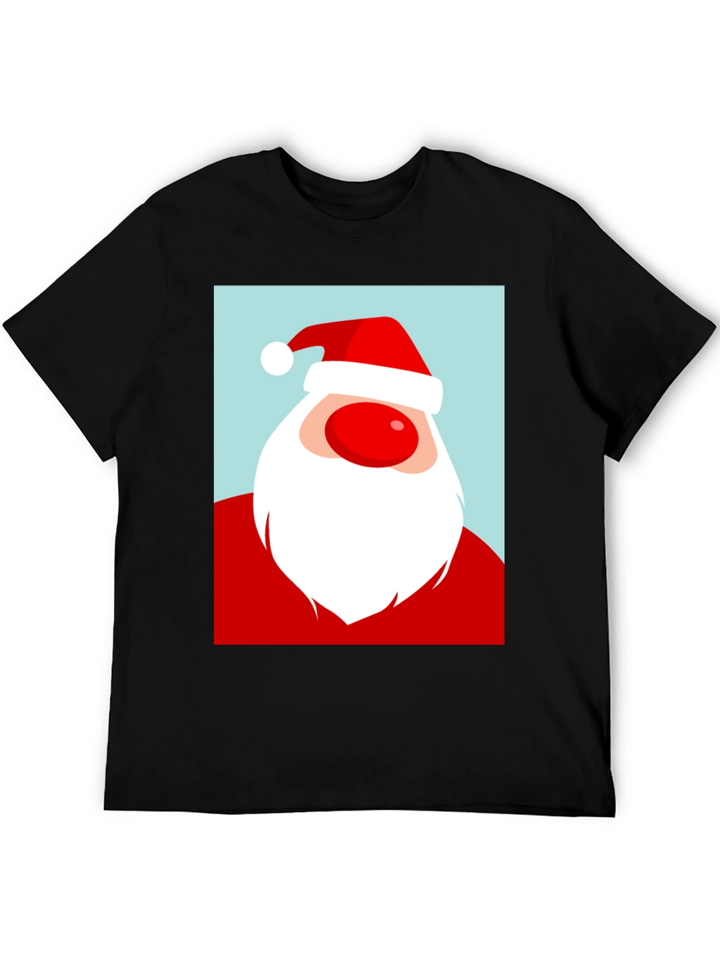 Santa Graphic Tee - Holiday Cheer T-Shirt