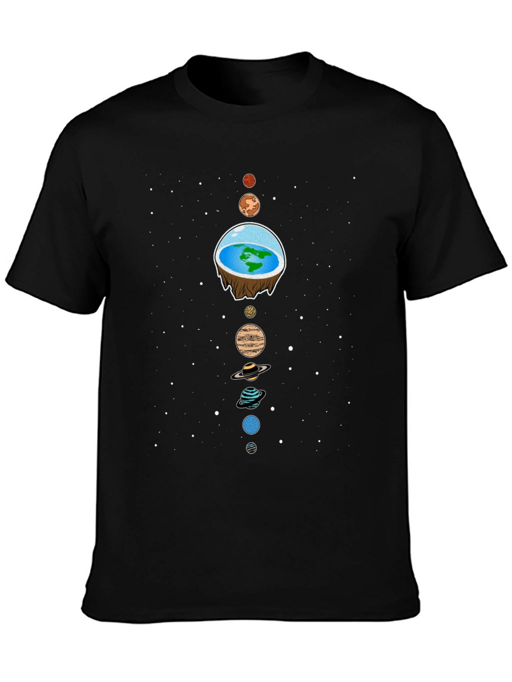 Flat Earth Solar System T-Shirt