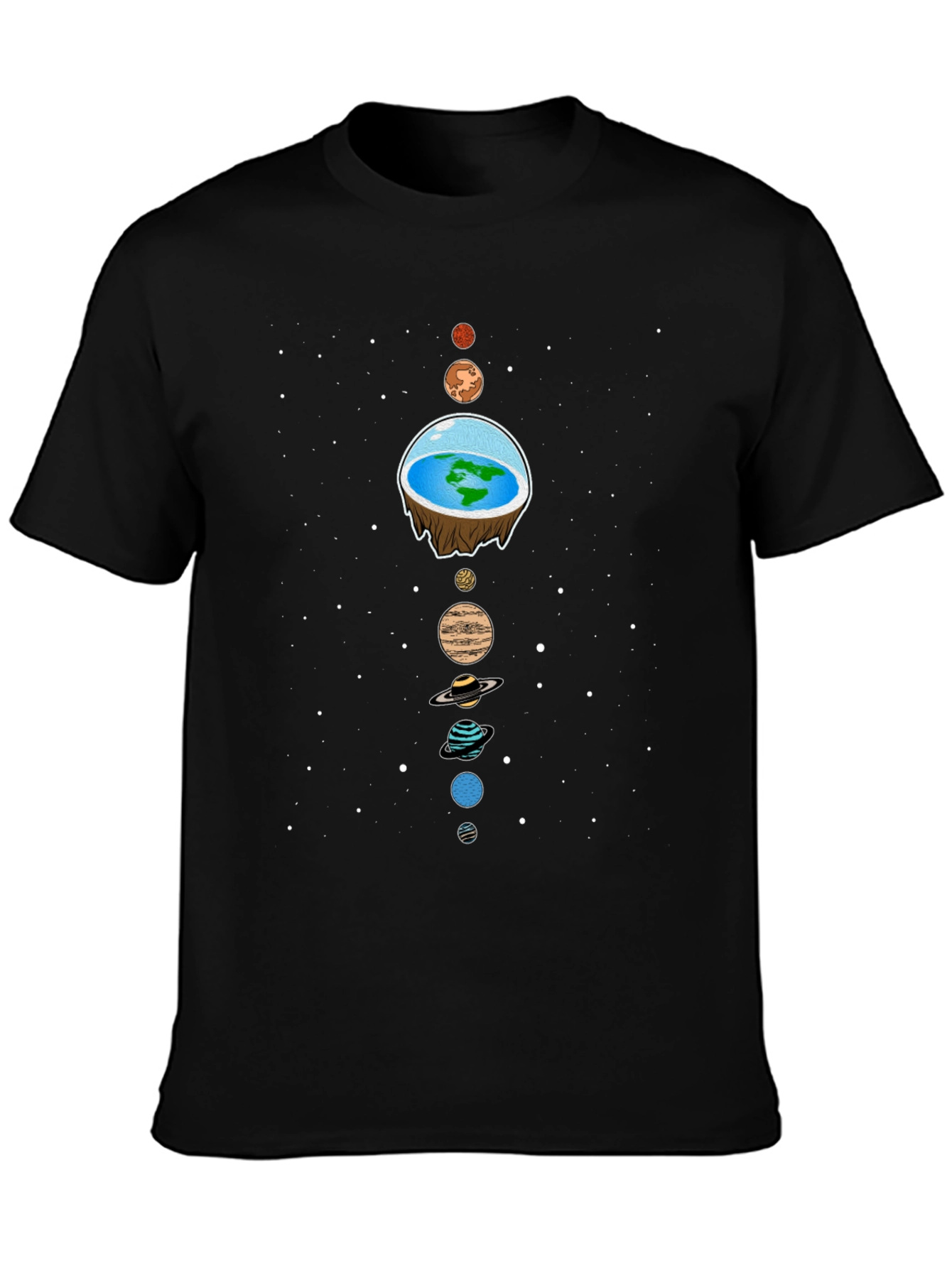 Flat Earth Solar System T-Shirt