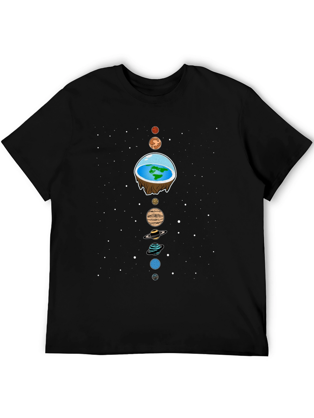Flat Earth Solar System T-Shirt