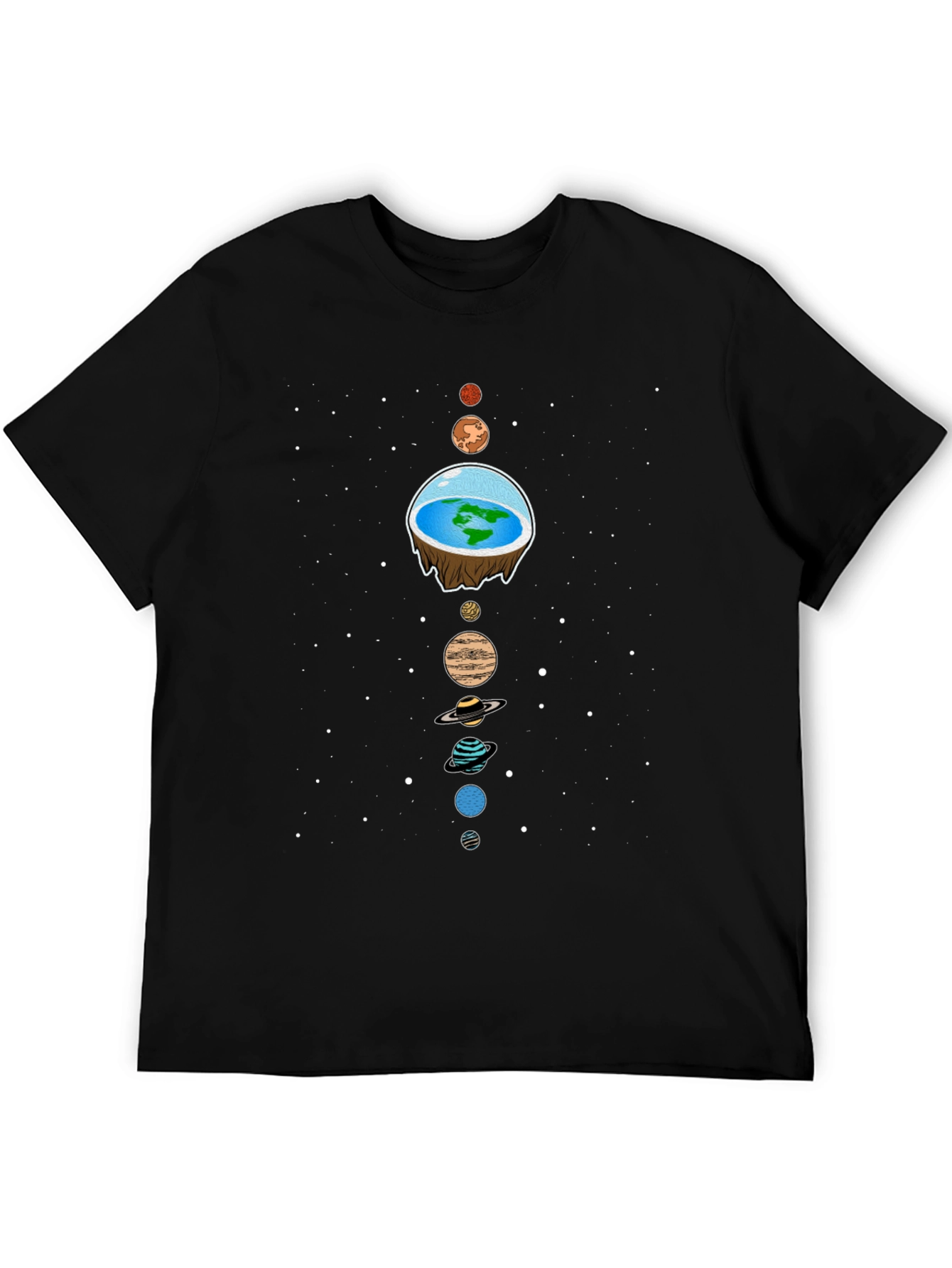 Flat Earth Solar System T-Shirt