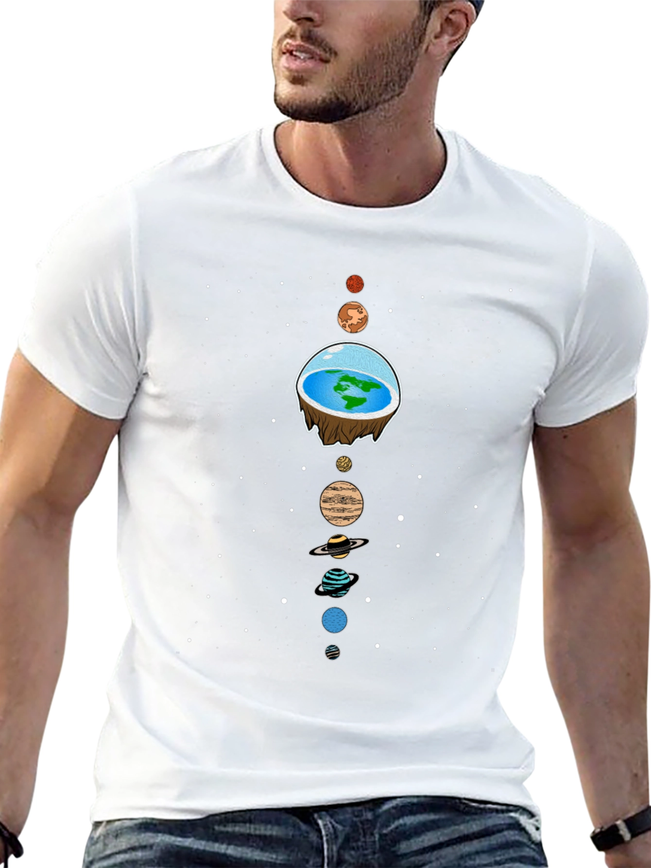 Flat Earth Solar System T-Shirt