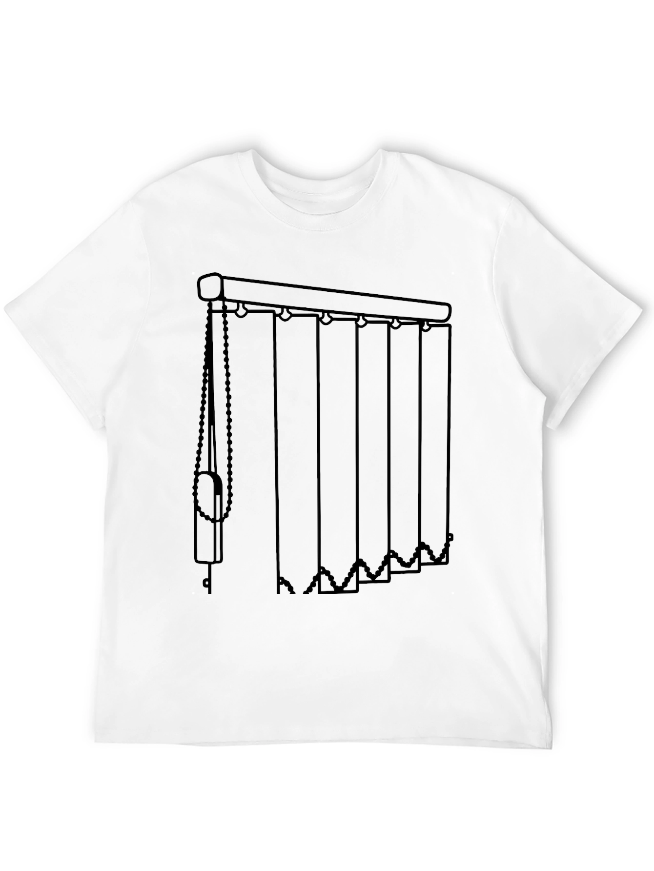 Vertical Blinds Graphic Tee - Modern Window Covering Shirt