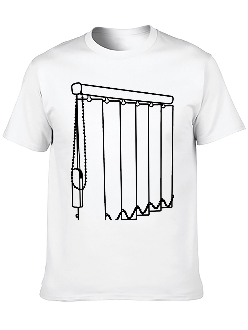 Vertical Blinds Graphic Tee - Modern Window Covering Shirt