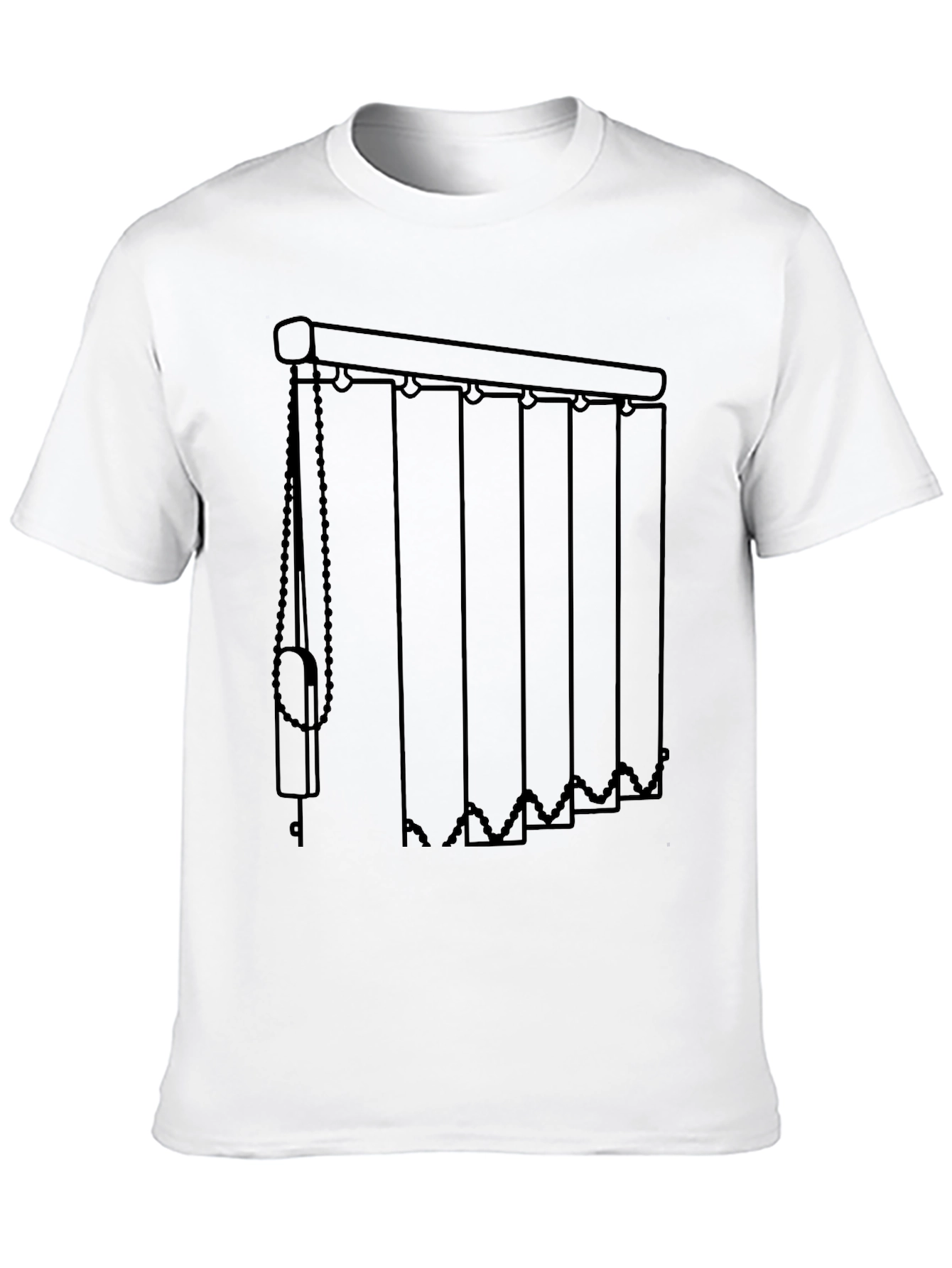 Vertical Blinds Graphic Tee - Modern Window Covering Shirt