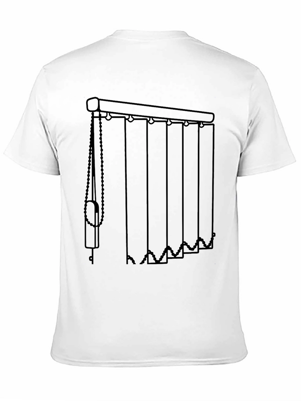 Vertical Blinds Graphic Tee - Modern Window Covering Shirt