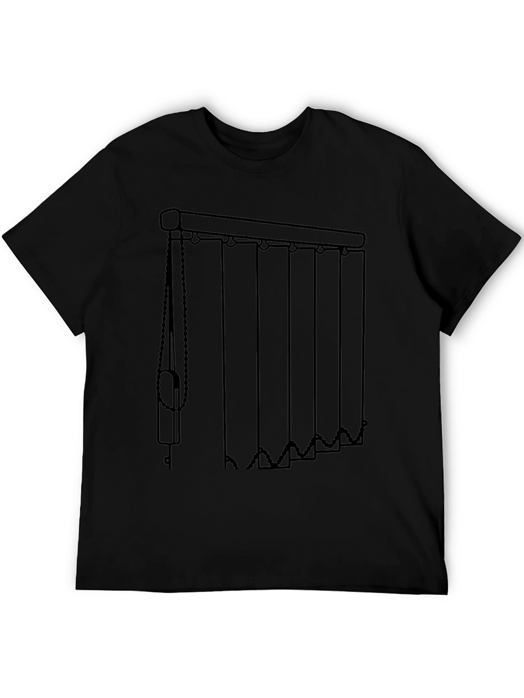 Vertical Blinds Graphic Tee - Modern Window Covering Shirt