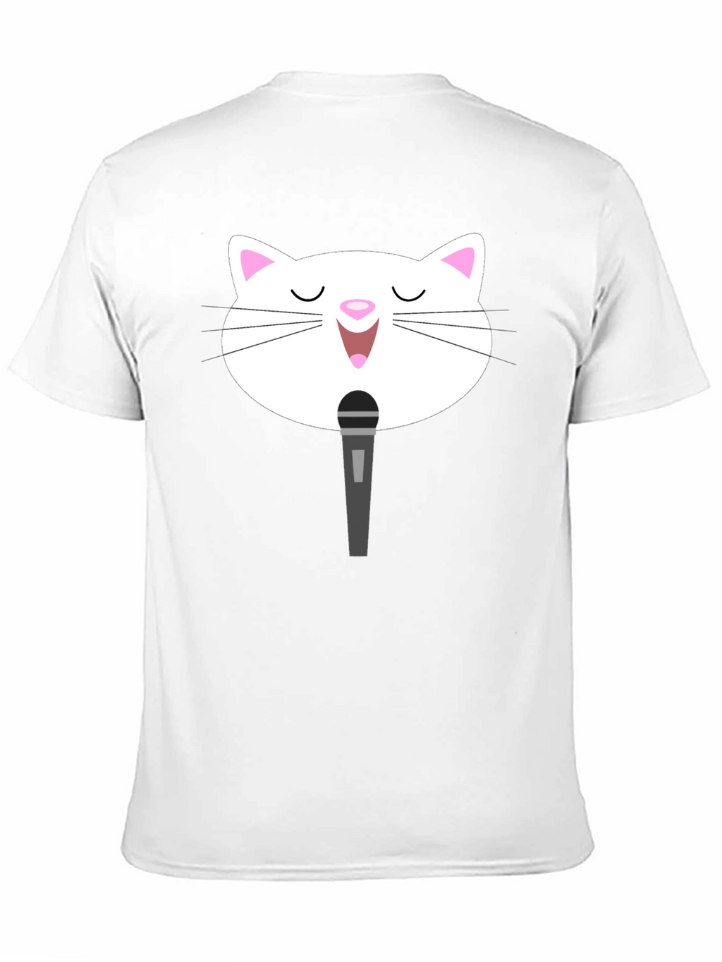 Singing Cat T-Shirt - Black Graphic Tee