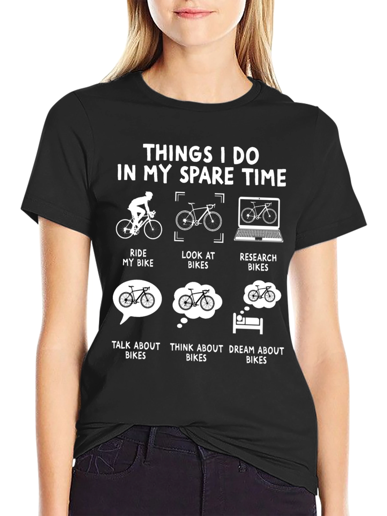 Biking Spare Time T-Shirt - Ride Look Research Bikes