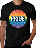 Pride Rainbow Graphic Tee - Unisex Black T-Shirt