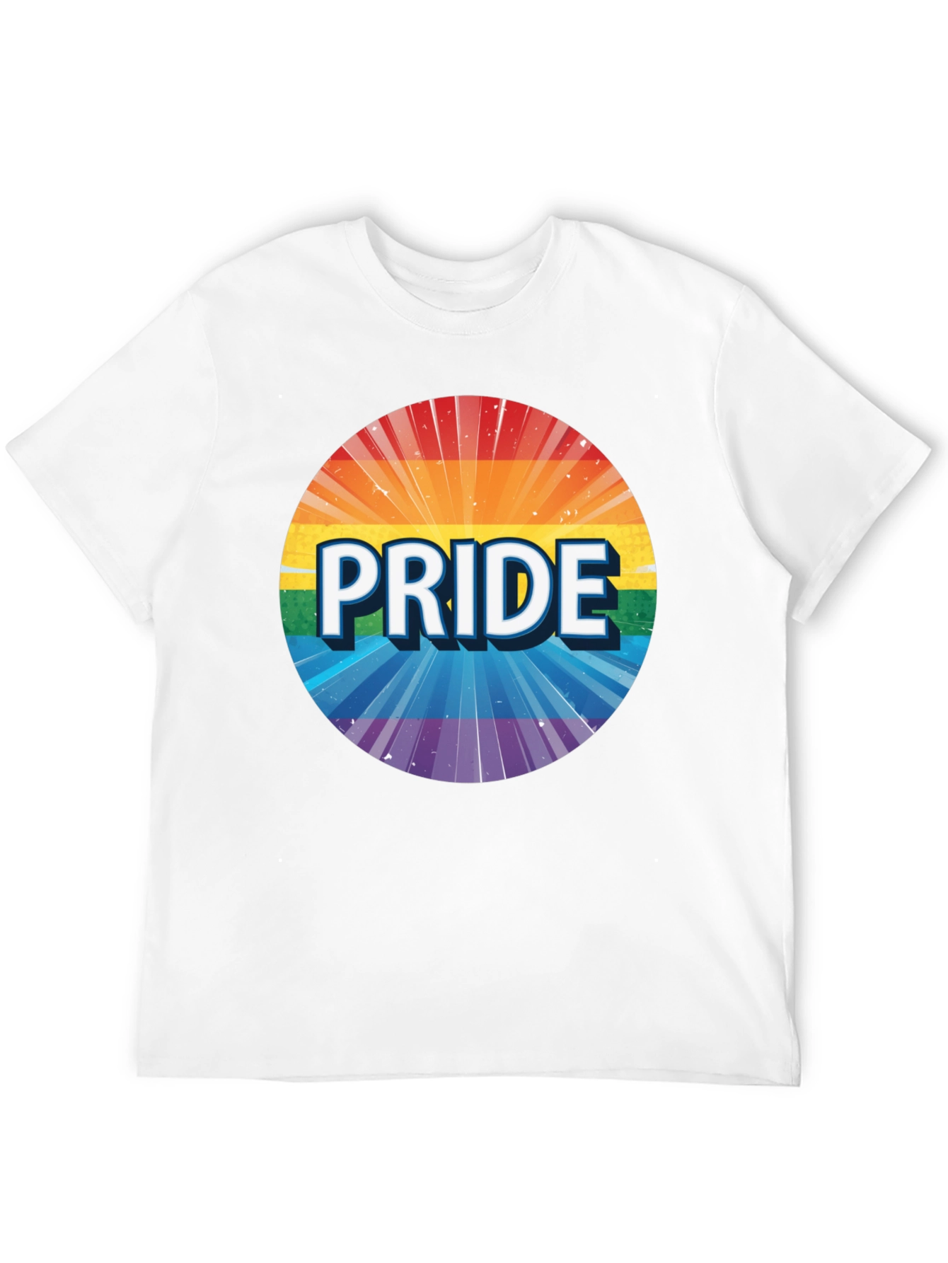 Pride Rainbow Graphic Tee - Unisex Black T-Shirt