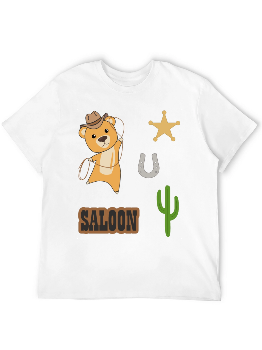 Western Saloon Bear T-Shirt