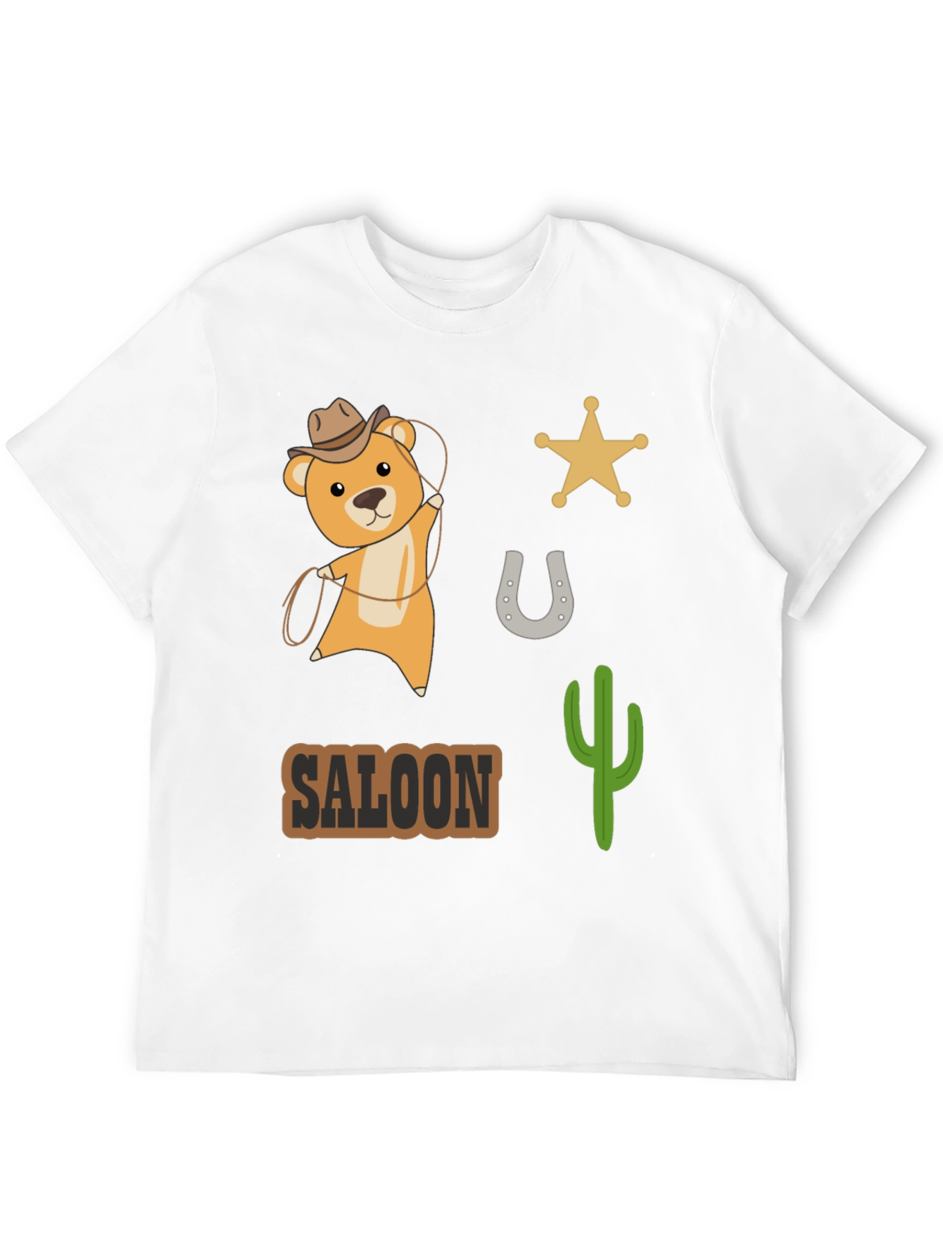 Western Saloon Bear T-Shirt