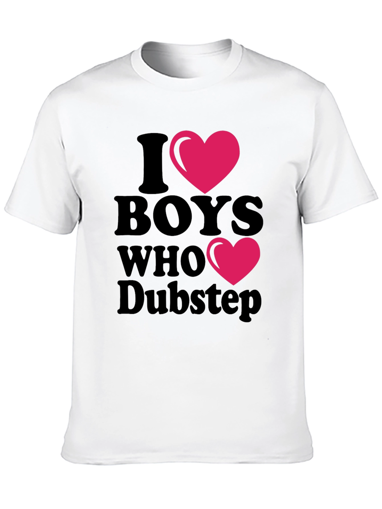 I Heart Boys Who Dubstep Black T-Shirt