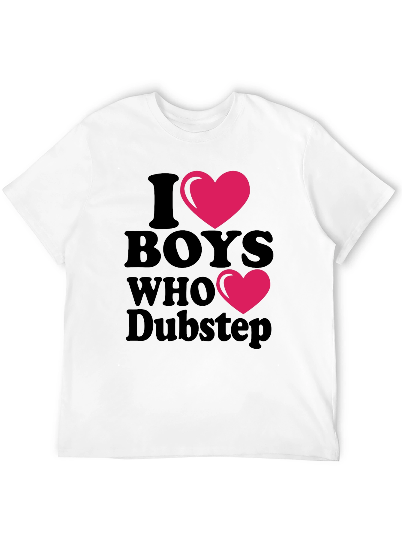I Heart Boys Who Dubstep Black T-Shirt