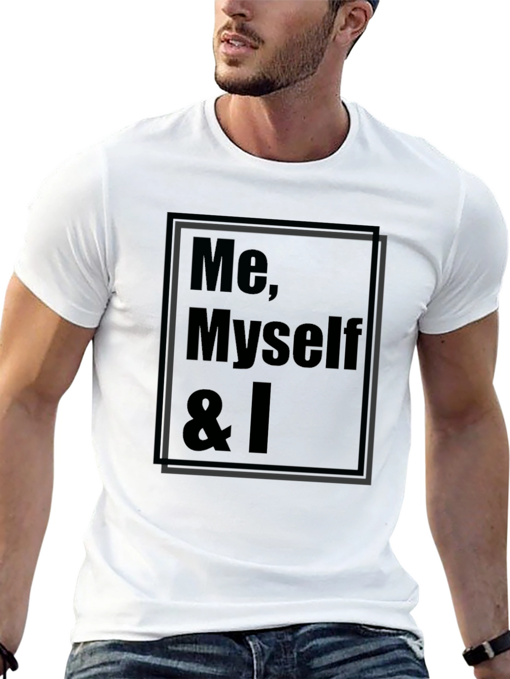 Me Myself & I Graphic T-Shirt - Black