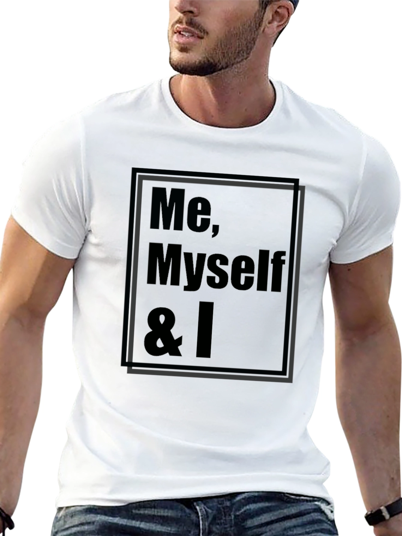 Me Myself & I Graphic T-Shirt - Black