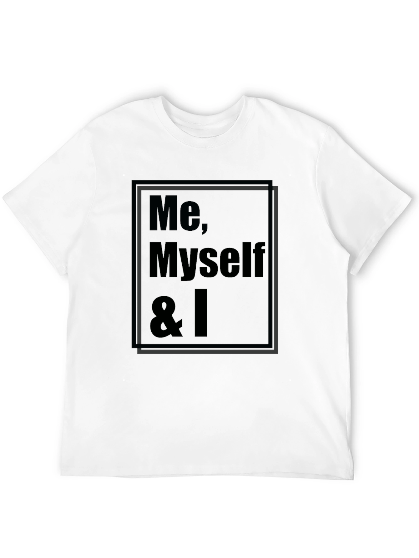 Me Myself & I Graphic T-Shirt - Black