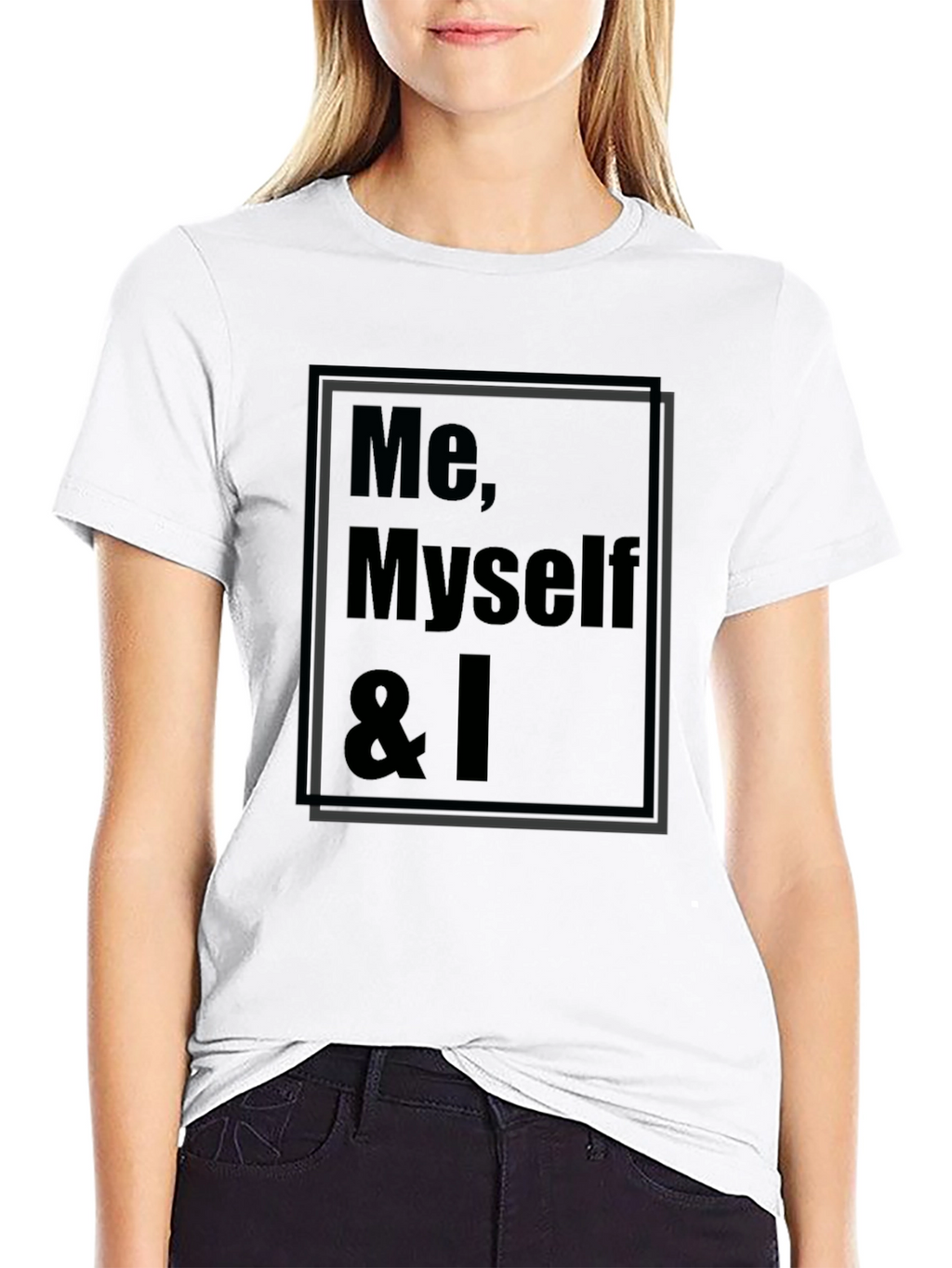 Me Myself & I Graphic T-Shirt - Black