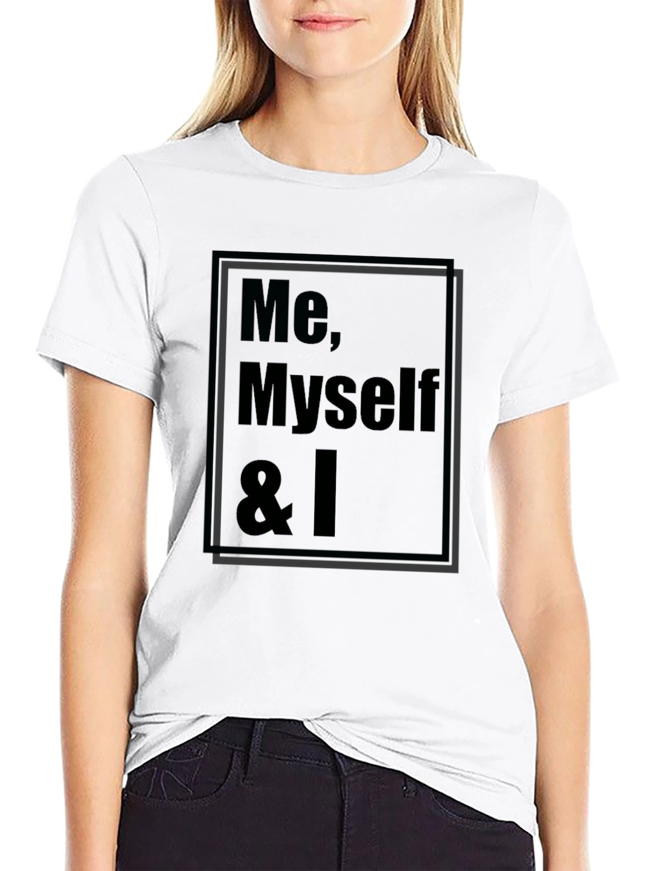 Me Myself & I Graphic T-Shirt - Black
