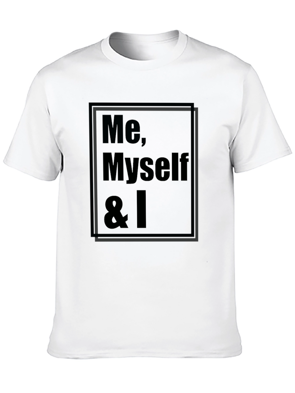 Me Myself & I Graphic T-Shirt - Black