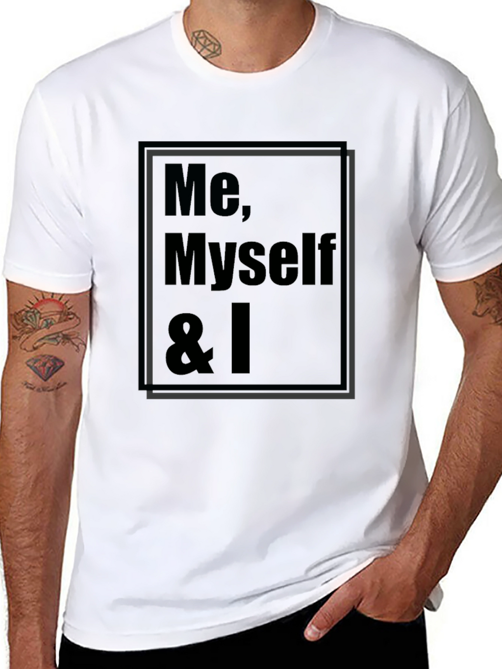 Me Myself & I Graphic T-Shirt - Black