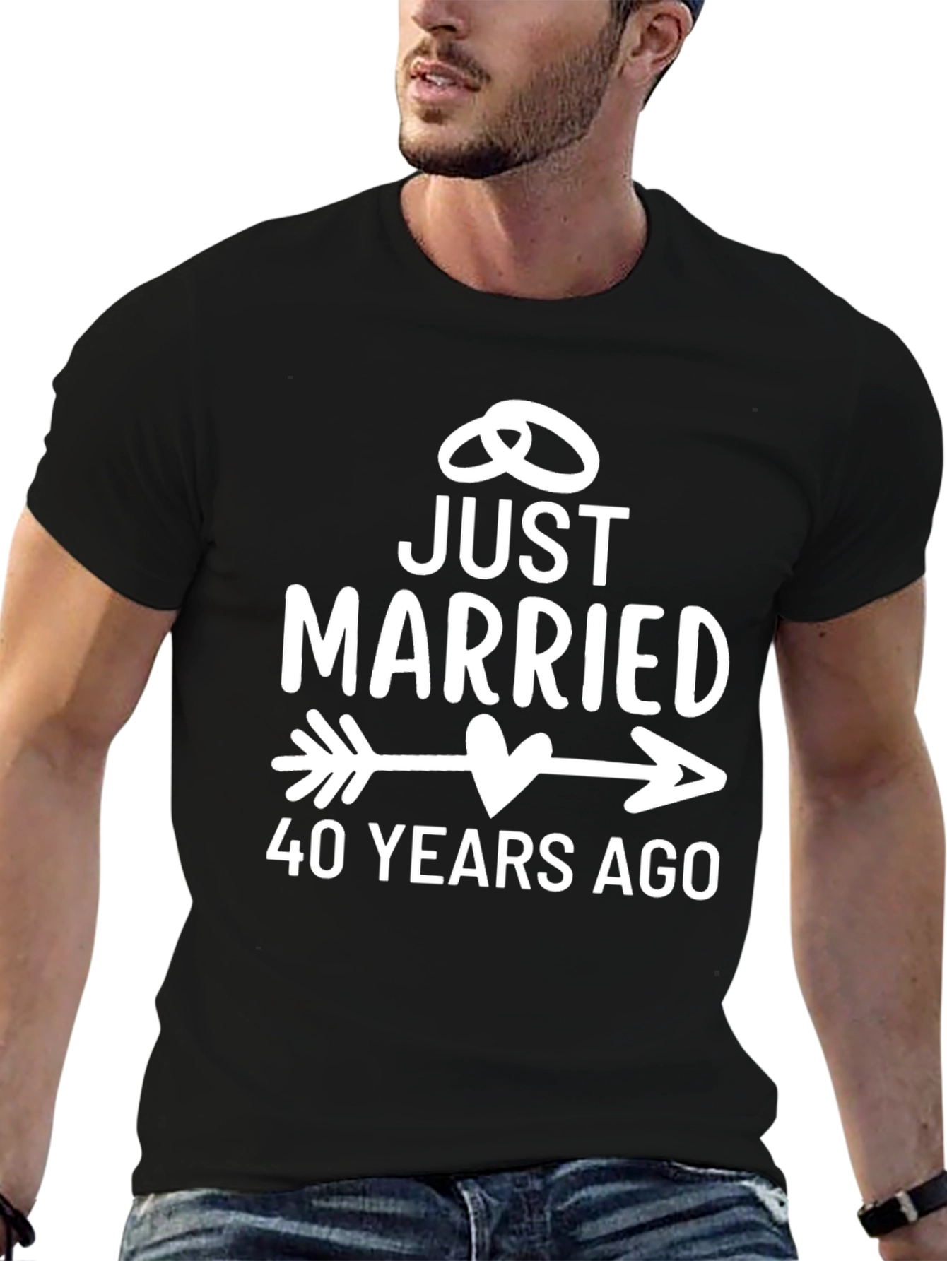 Just Married 40 Years Ago T-Shirt