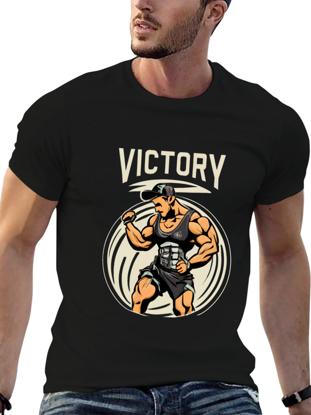 Victory Fitness Graphic Tee - Gym Motivation Shirt