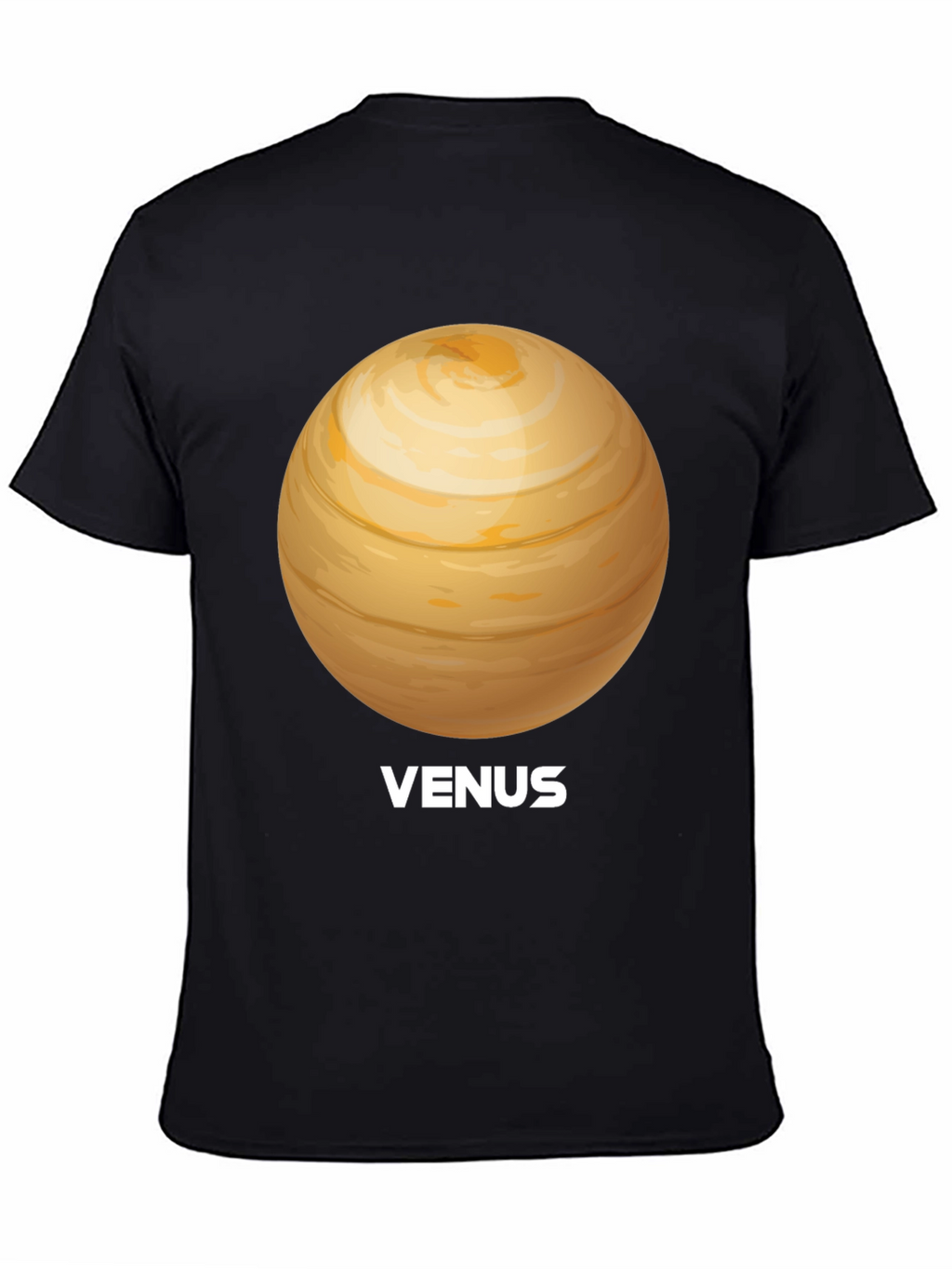 Venus Planet Graphic Tee - Unisex Black T-Shirt