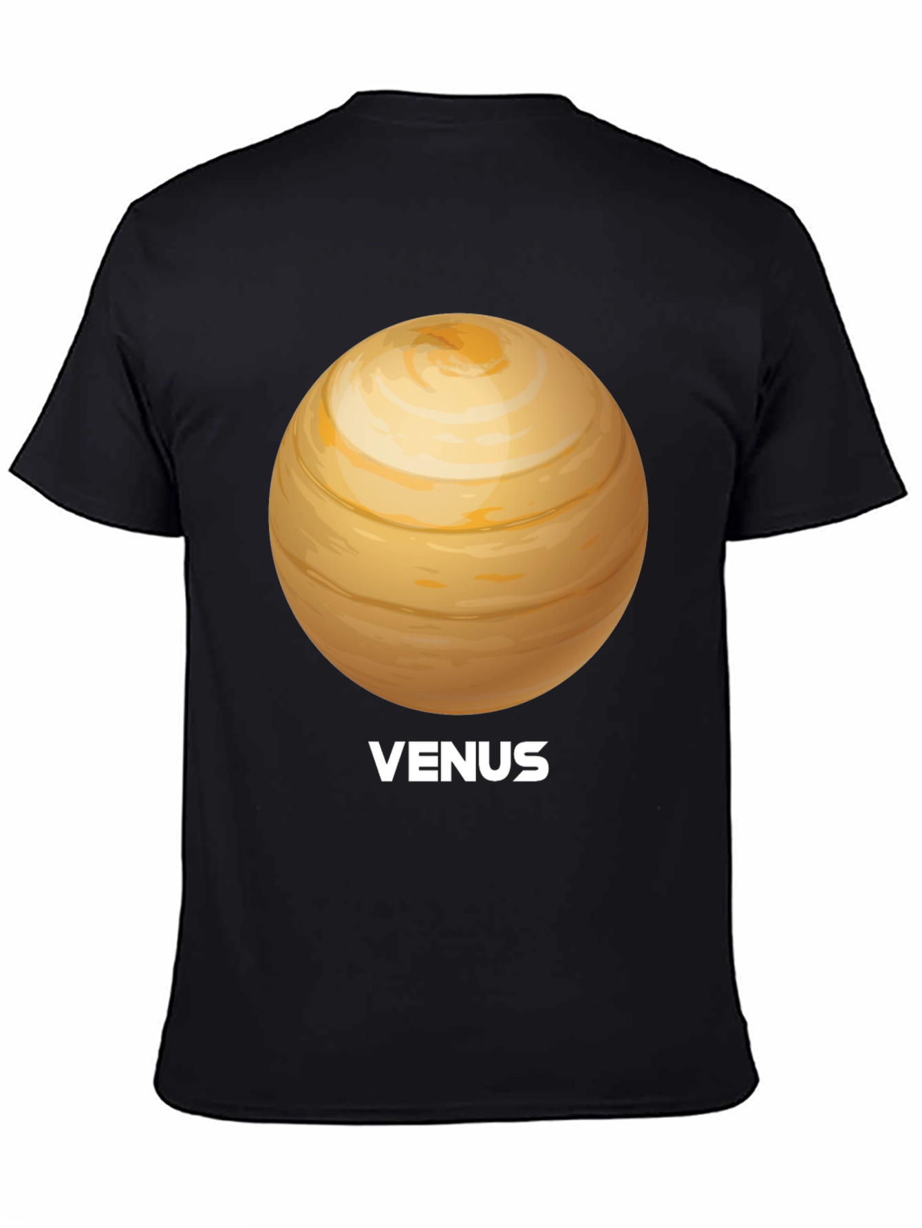 Venus Planet Graphic Tee - Unisex Black T-Shirt