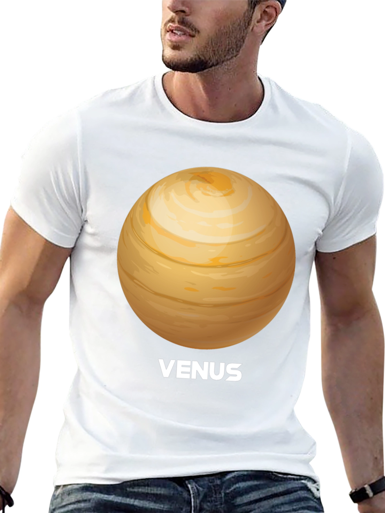 Venus Planet Graphic Tee - Unisex Black T-Shirt
