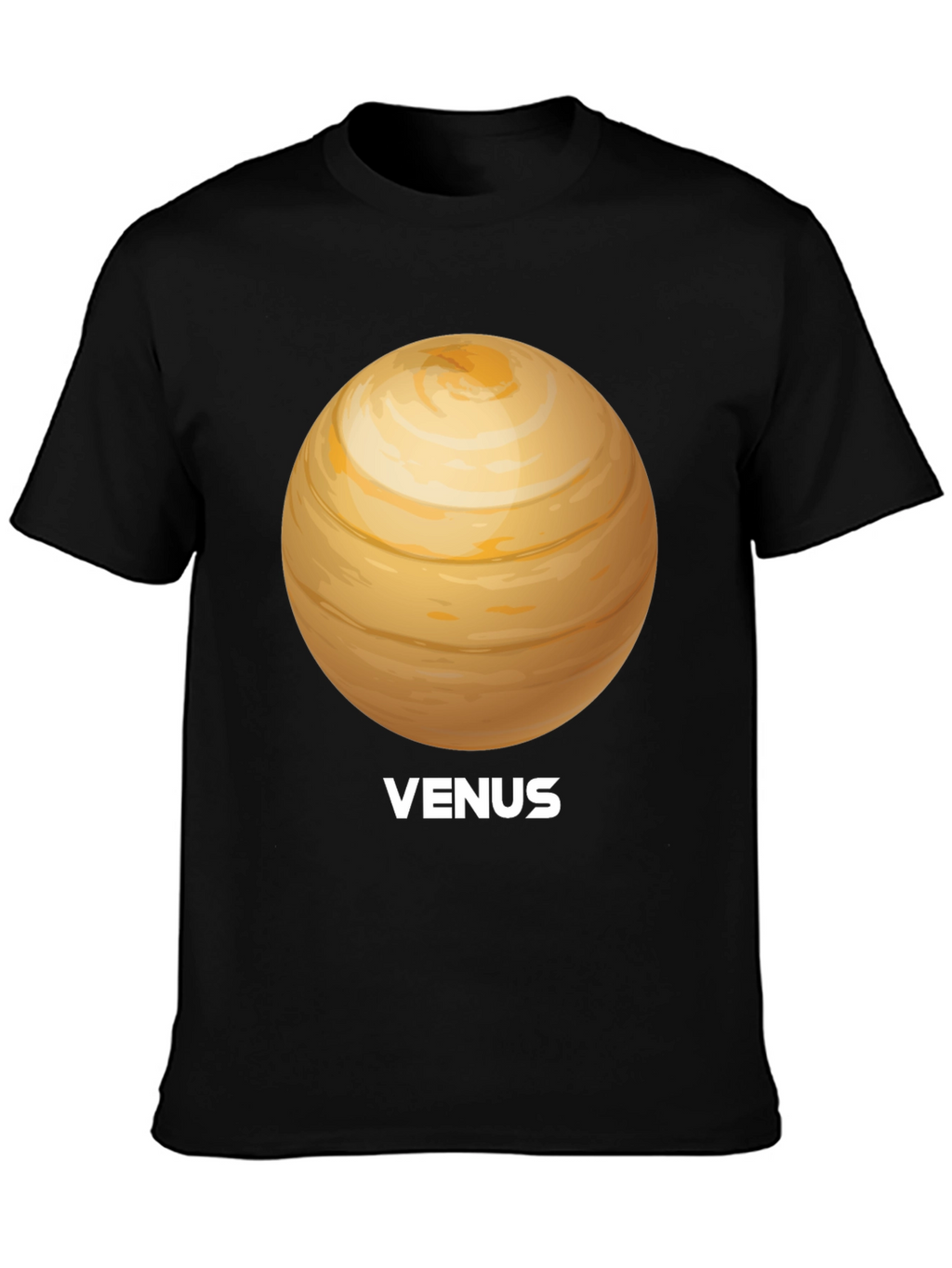 Venus Planet Graphic Tee - Unisex Black T-Shirt